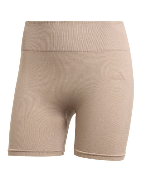 Spodenki damskie adidas workout essentials 4 inch beżowe jx3926