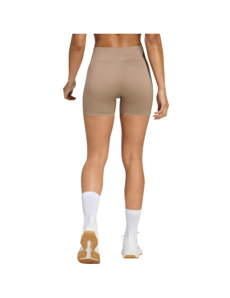 Spodenki damskie adidas workout essentials 4 inch beżowe jx3926