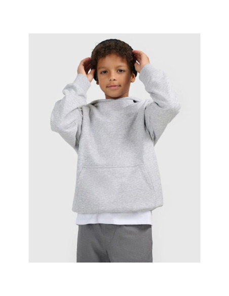 Bluza dresowa nierozpinana z kapturem chłopięca 4f 4fjwmm00tswsm1860-25m