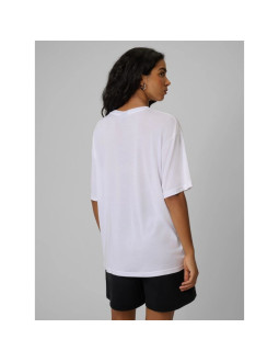 T-shirt loose gładki damski 4f 4frss26ttshf4262-10s 2