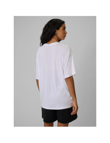 T-shirt loose gładki damski 4f 4frss26ttshf4262-10s
