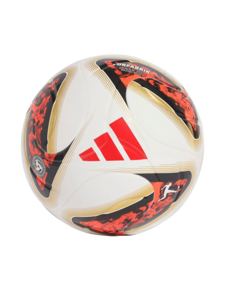 Piłka nożna adidas bundesliga 26/27 torfabrik league j350 biało-pomarańczowo-złota hy5058