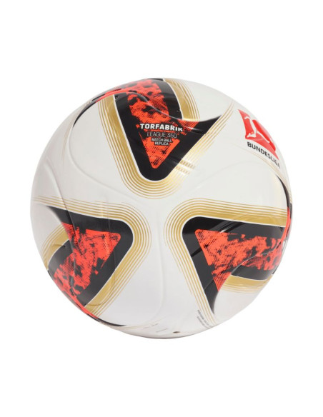 Piłka nożna adidas bundesliga 26/27 torfabrik league j350 biało-pomarańczowo-złota hy5058