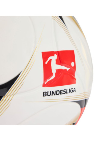 Piłka nożna adidas bundesliga 26/27 torfabrik league j350 biało-pomarańczowo-złota hy5058