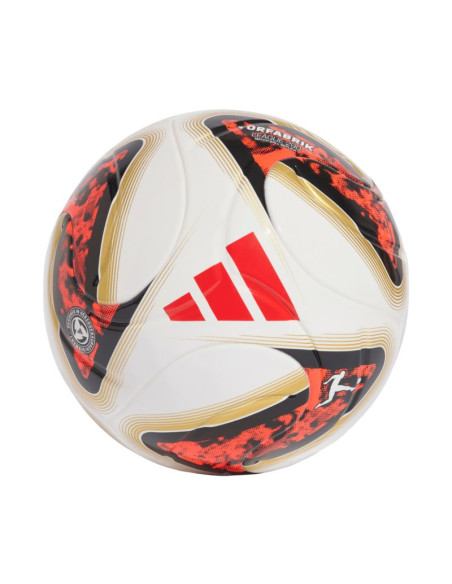 Piłka nożna adidas bundesliga 26/27 torfabrik league j290 biało-pomarańczowo-złota hy5059