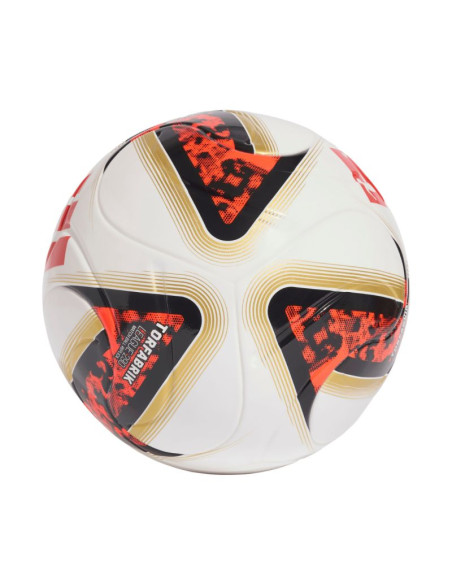 Piłka nożna adidas bundesliga 26/27 torfabrik league j290 biało-pomarańczowo-złota hy5059