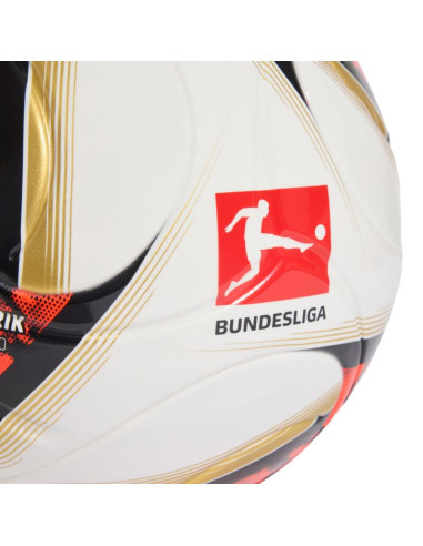 Piłka nożna adidas bundesliga 26/27 torfabrik league j290 biało-pomarańczowo-złota hy5059