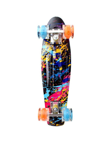 Deskorolka plastikowa 22 cale enero graffiti led 1030845