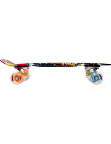 Deskorolka plastikowa 22 cale enero graffiti led 1030845