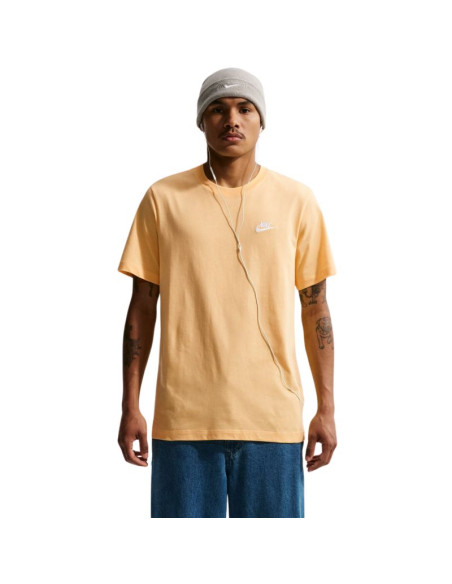 Koszulka męska nike club tee pomarańczowa ar4997 795