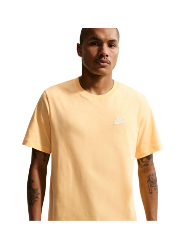Koszulka męska nike club tee pomarańczowa ar4997 795