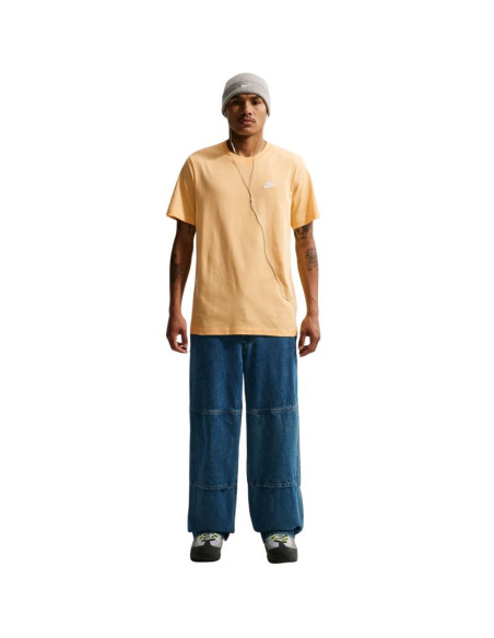 Koszulka męska nike club tee pomarańczowa ar4997 795