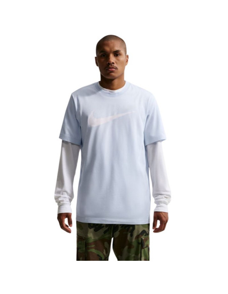 Koszulka męska nike nsw tee icon swoosh błękitna dc5094 408