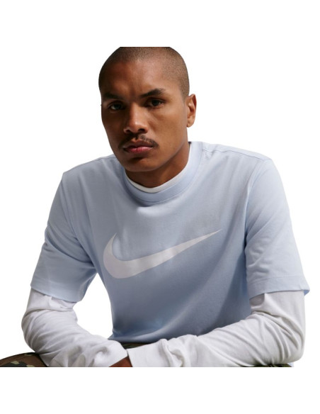 Koszulka męska nike nsw tee icon swoosh błękitna dc5094 408