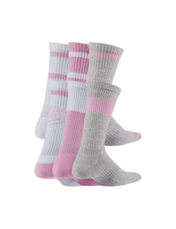 Skarpety nike everyday cush crew youth białe, różowe, szare ck7302 905 2
