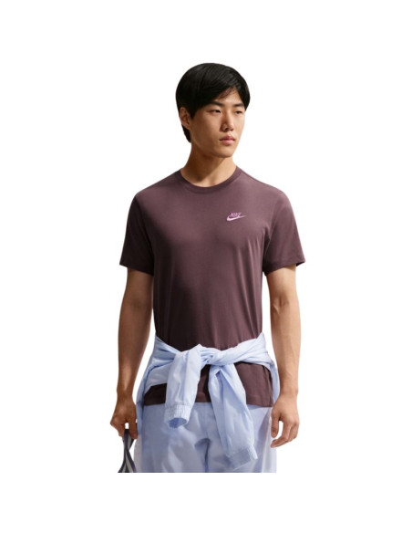 Koszulka męska nike club tee brązowa ar4997 502