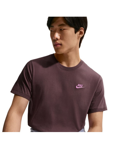 Koszulka męska nike club tee brązowa ar4997 502