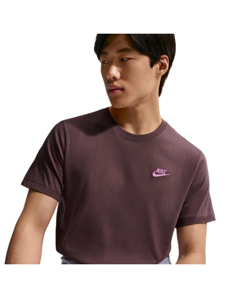 Koszulka męska nike club tee brązowa ar4997 502