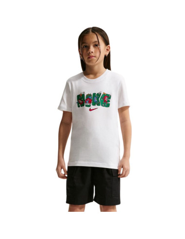 Koszulka dla dzieci nike sportswear biała im9534 100