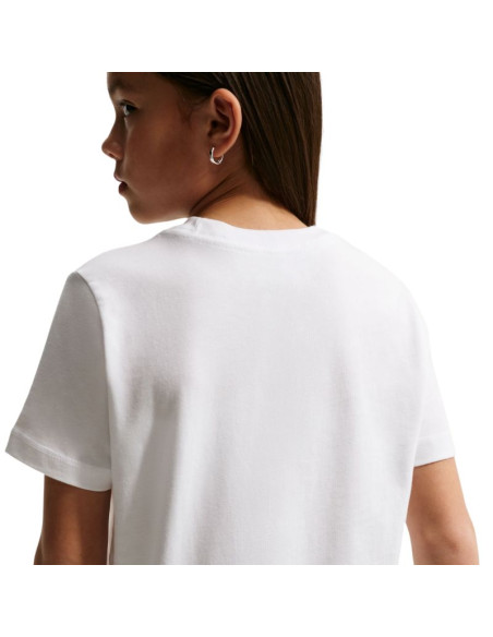 Koszulka dla dzieci nike sportswear biała im9534 100