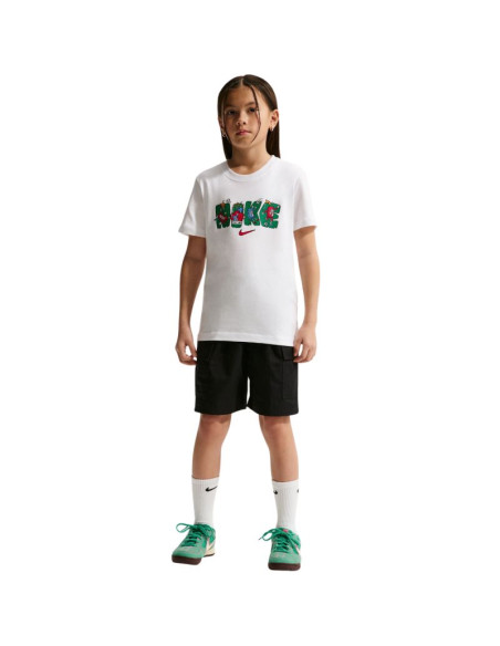 Koszulka dla dzieci nike sportswear biała im9534 100