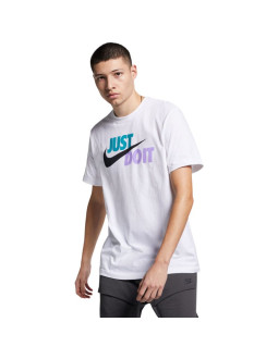 Koszulka męska tee just do it swoosh biała ar5006 101