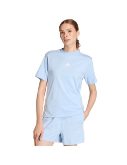 Koszulka damska adidas essentials 3-stripes cotton błękitna kb7119