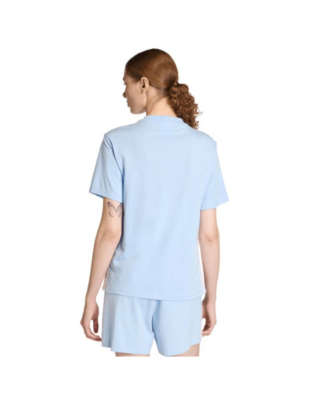 Koszulka damska adidas essentials 3-stripes cotton błękitna kb7119