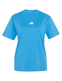 Koszulka damska adidas essentials 3-stripes cotton jasnoniebieska kc5197 2