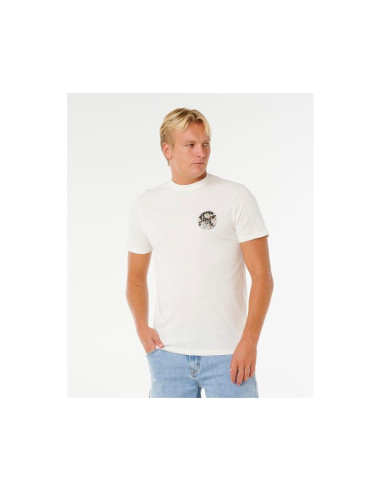 Koszulka męska rip curl wettie passage icon tee biała