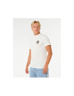 Koszulka męska rip curl wettie passage icon tee biała 2