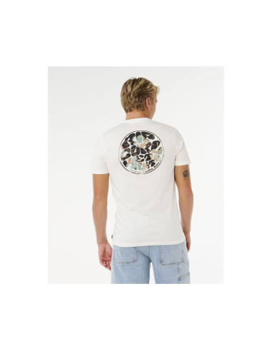 Koszulka męska rip curl wettie passage icon tee biała