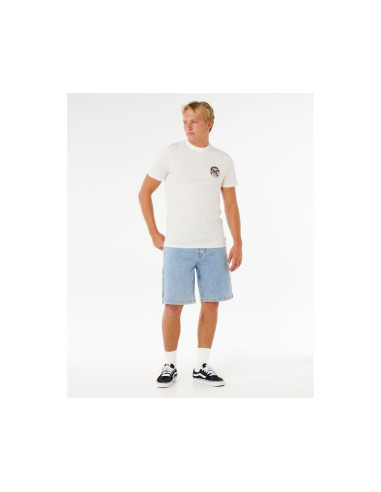 Koszulka męska rip curl wettie passage icon tee biała