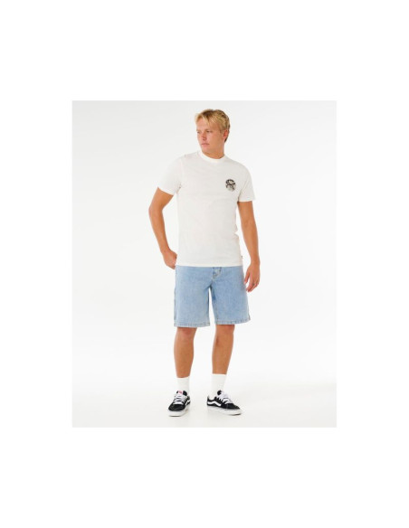 Koszulka męska rip curl wettie passage icon tee biała