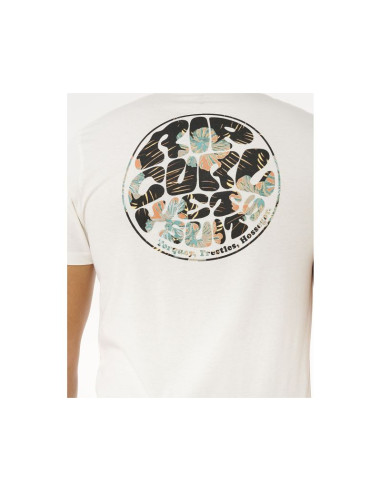 Koszulka męska rip curl wettie passage icon tee biała