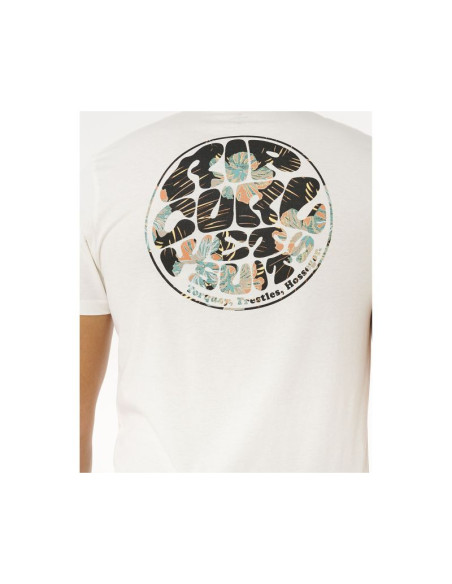 Koszulka męska rip curl wettie passage icon tee biała