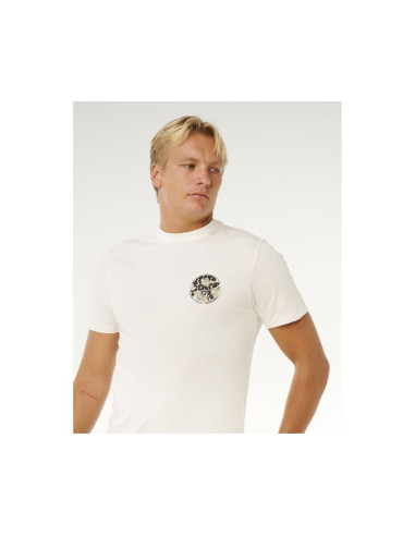 Koszulka męska rip curl wettie passage icon tee biała