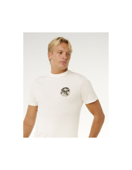 Koszulka męska rip curl wettie passage icon tee biała