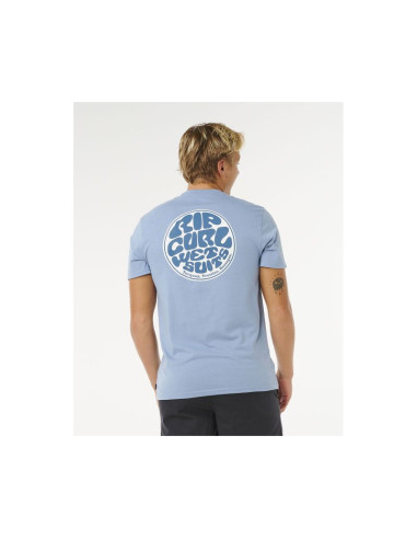 Koszulka męska rip curl wettie passage icon tee niebieska