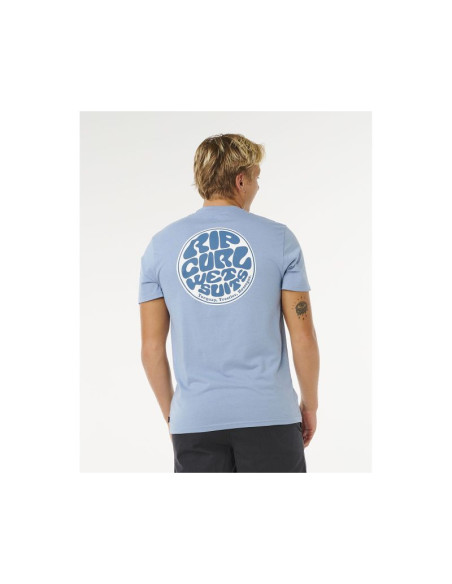 Koszulka męska rip curl wettie passage icon tee niebieska