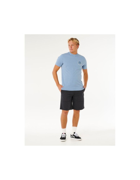 Koszulka męska rip curl wettie passage icon tee niebieska