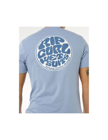 Koszulka męska rip curl wettie passage icon tee niebieska