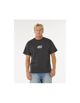 Koszulka męska rip curl medina inner vision spray tee czarna