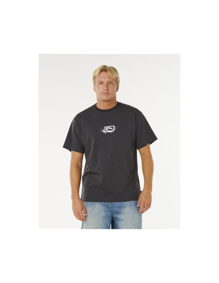 Koszulka męska rip curl medina inner vision spray tee czarna