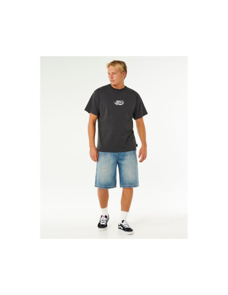 Koszulka męska rip curl medina inner vision spray tee czarna