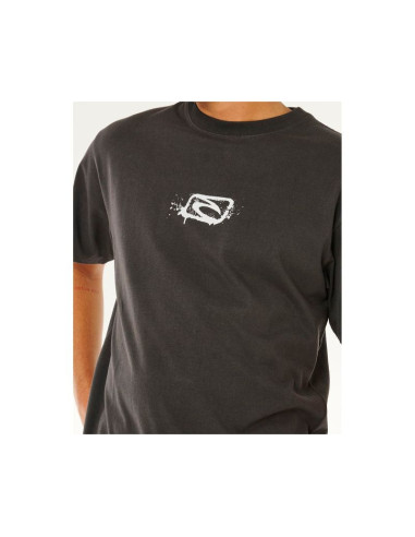 Koszulka męska rip curl medina inner vision spray tee czarna