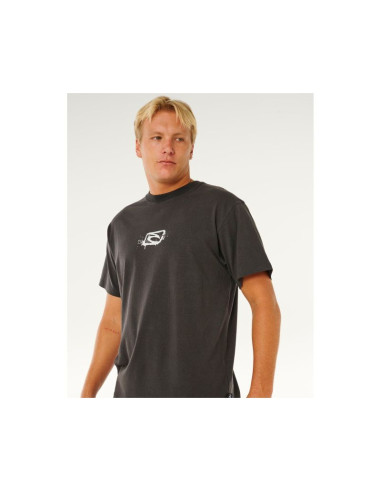 Koszulka męska rip curl medina inner vision spray tee czarna