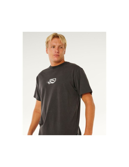 Koszulka męska rip curl medina inner vision spray tee czarna