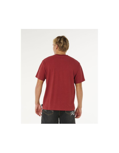 Koszulka męska rip curl medina inner vision spray tee czerwona