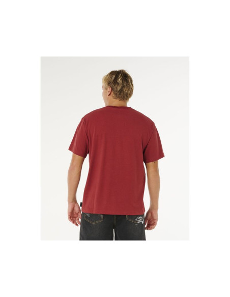 Koszulka męska rip curl medina inner vision spray tee czerwona